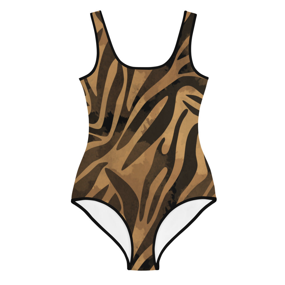 I AM WELL Young Ladies' One-Piece Swimsuit Safari