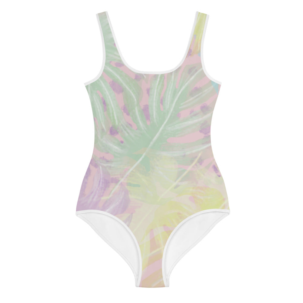 I AM WELL Young Ladies' One-Piece Swimsuit Tropical