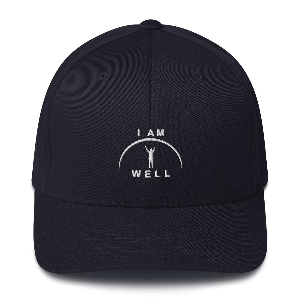 I AM WELL Women's Structured Twill Cap - White Logo (multiple color options)