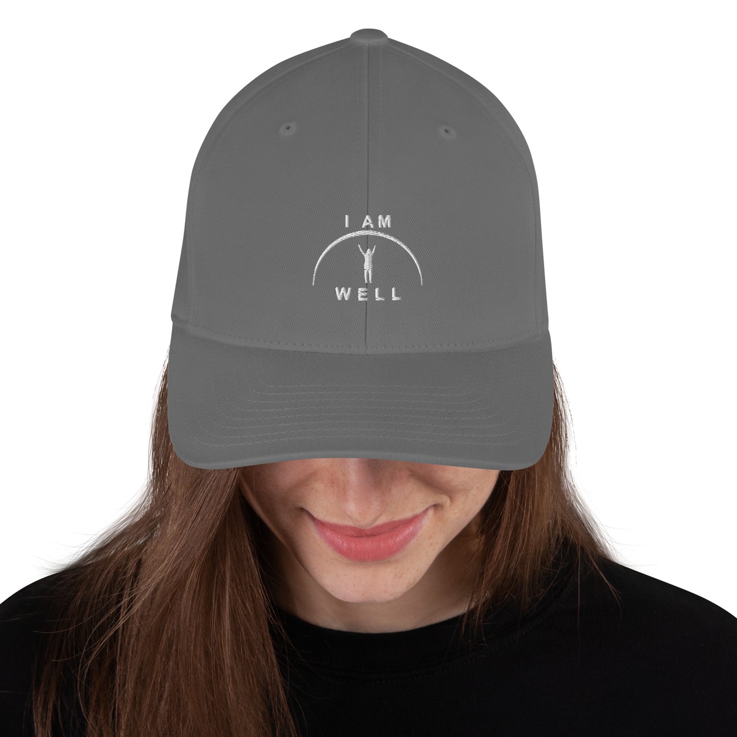 I AM WELL Women's Structured Twill Cap - White Logo (multiple color options)