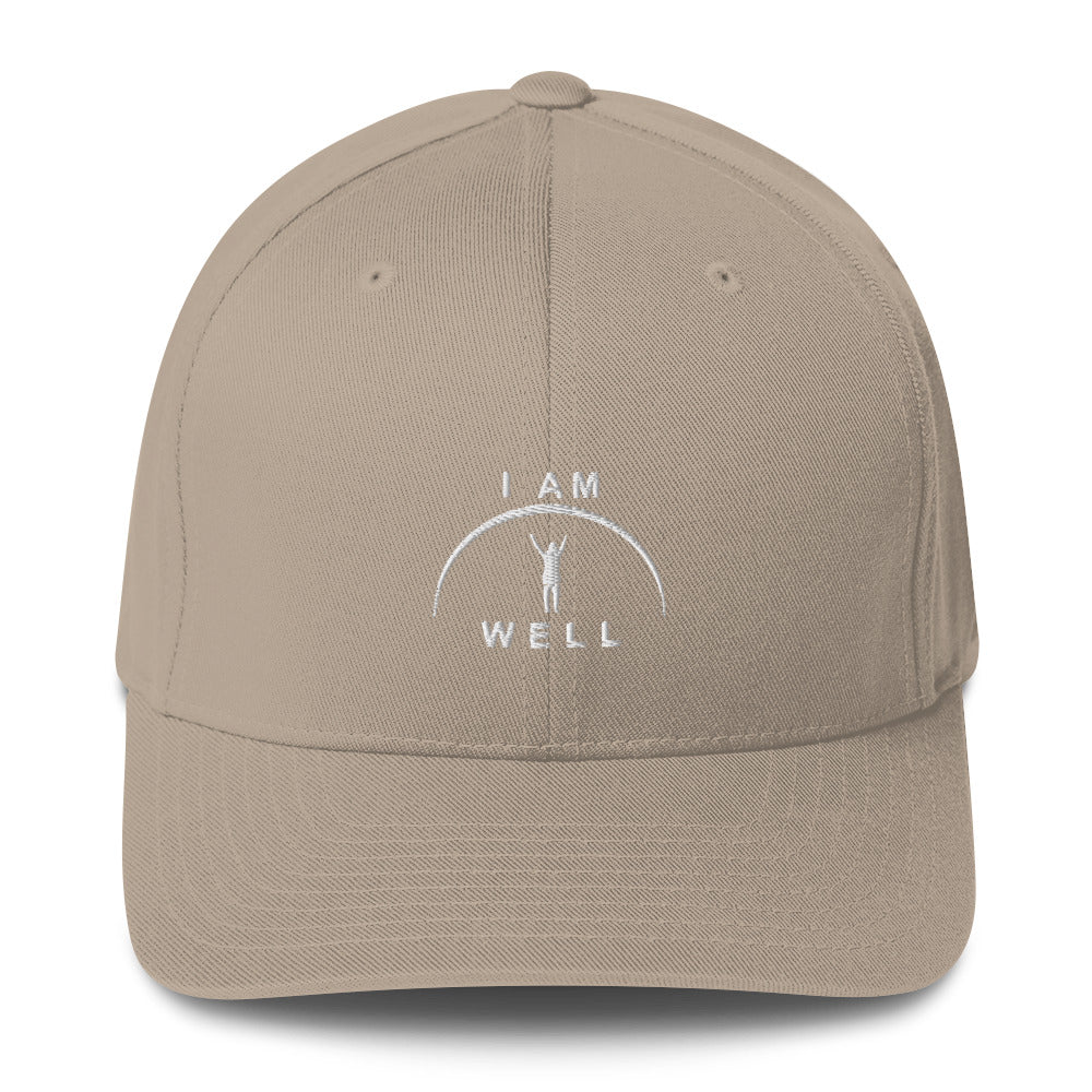 I AM WELL Women's Structured Twill Cap - White Logo (multiple color options)