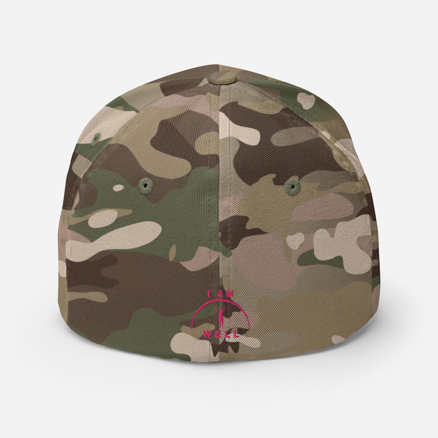 I AM WELL Women's Structured Twill Cap - Pink Embroidered Logo (multiple color options)