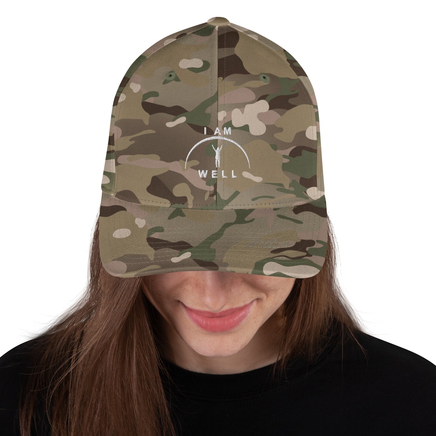 I AM WELL Women's Structured Twill Cap - White Logo (multiple color options)