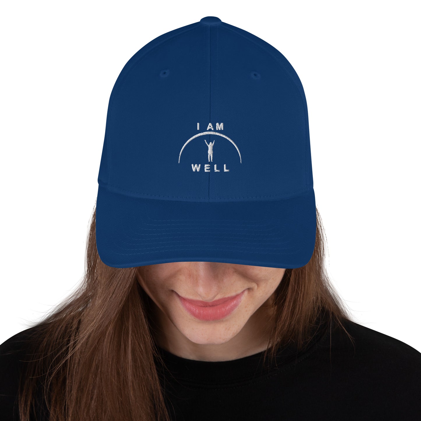 I AM WELL Women's Structured Twill Cap - White Logo (multiple color options)