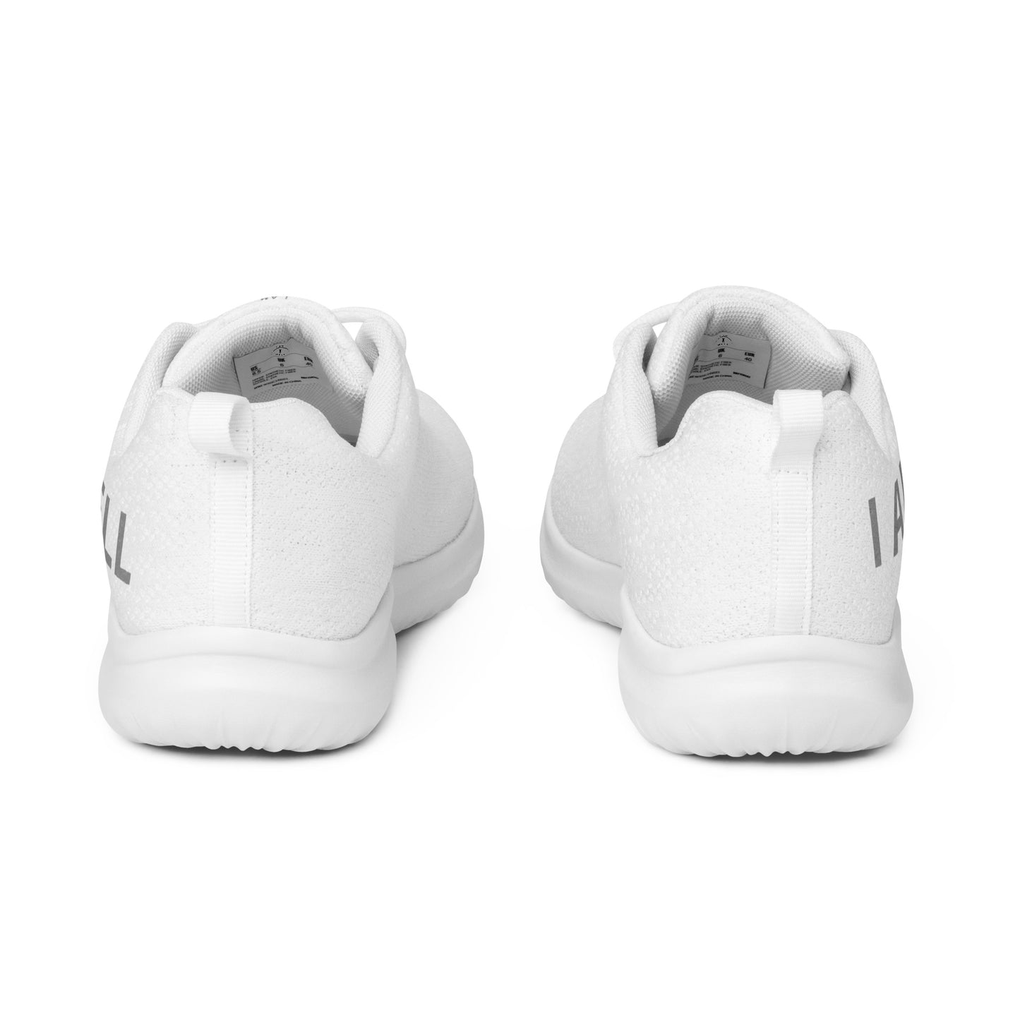 I AM WELL Men’s Athletic Shoes - White w/ Grey Logo