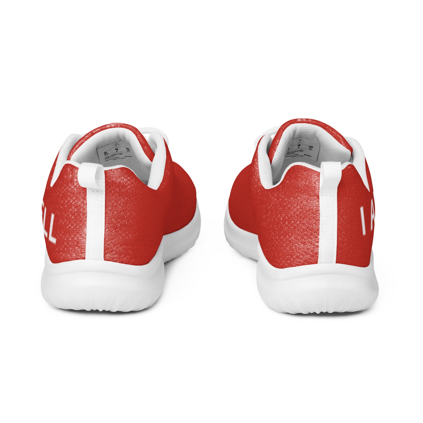 I AM WELL Men’s Athletic Shoes - Red w/ White Logo