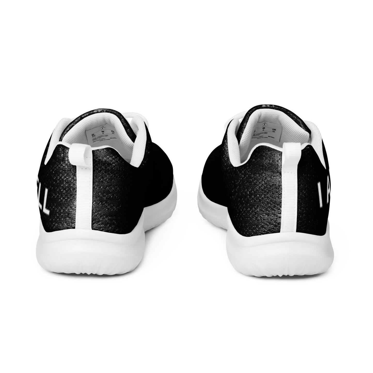 I AM WELL Men’s Athletic Shoes - Black w/ White Logo