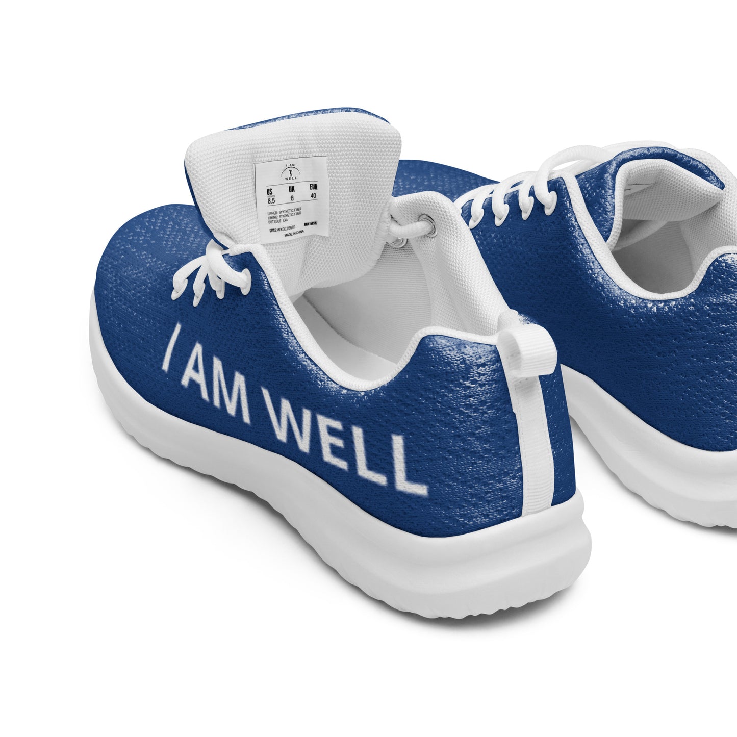 I AM WELL Men’s Athletic Shoes - Blue w/ White Logo