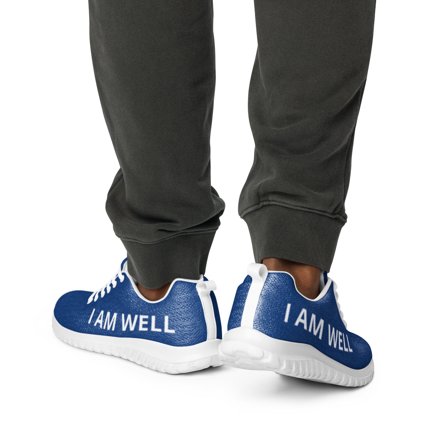 I AM WELL Men’s Athletic Shoes - Blue w/ White Logo