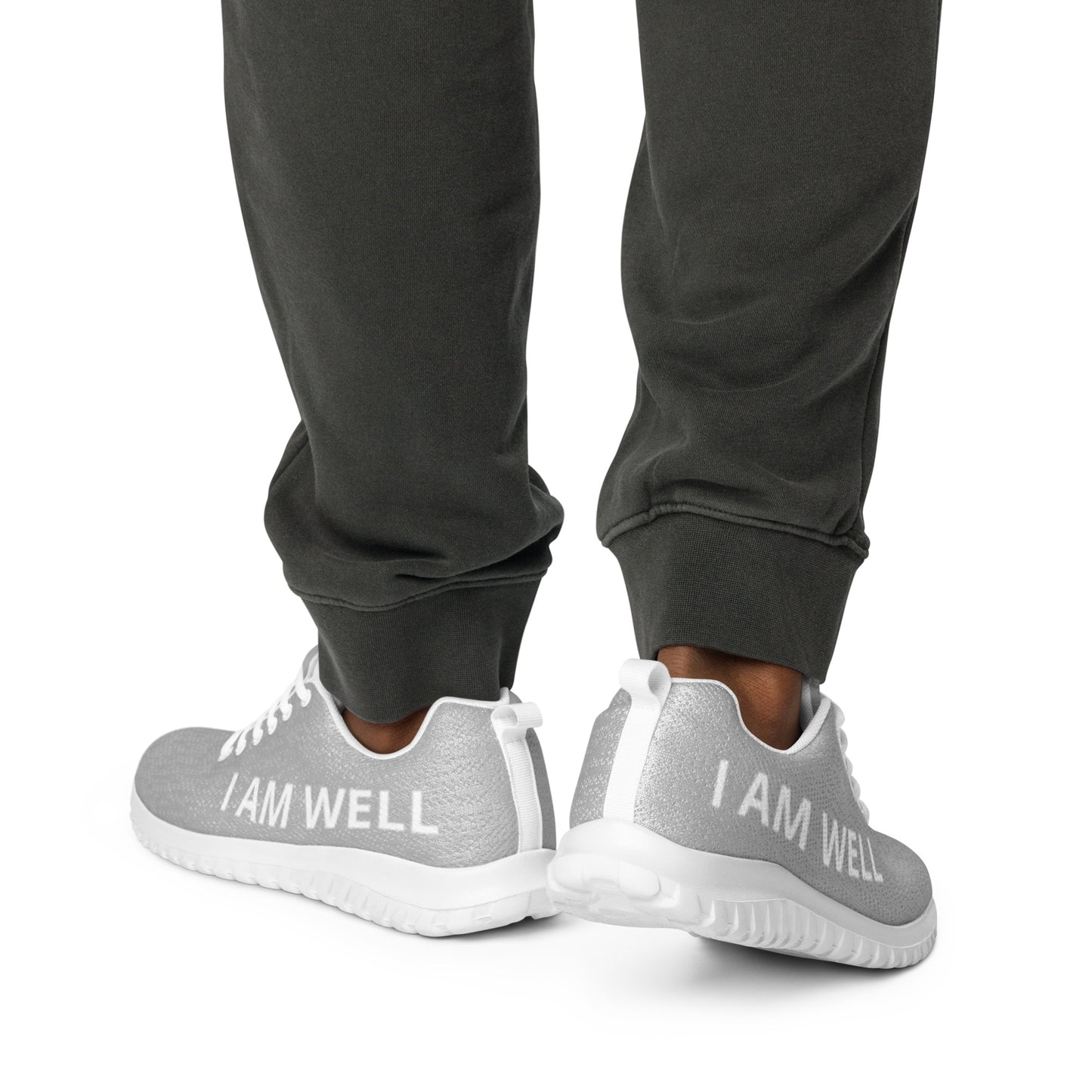 I AM WELL Men’s Athletic Shoes - Light Grey w/ White Logo