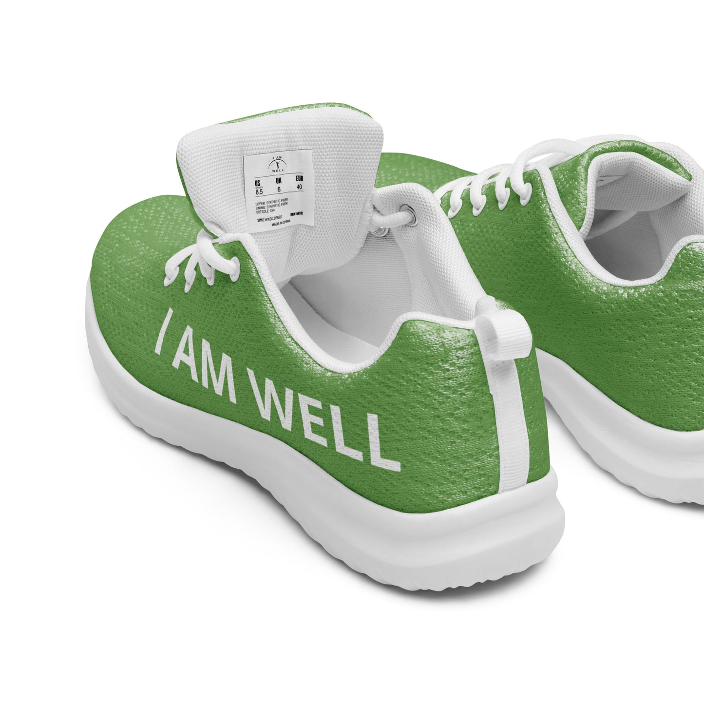 I AM WELL Men’s Athletic Shoes - Green w/ White Logo