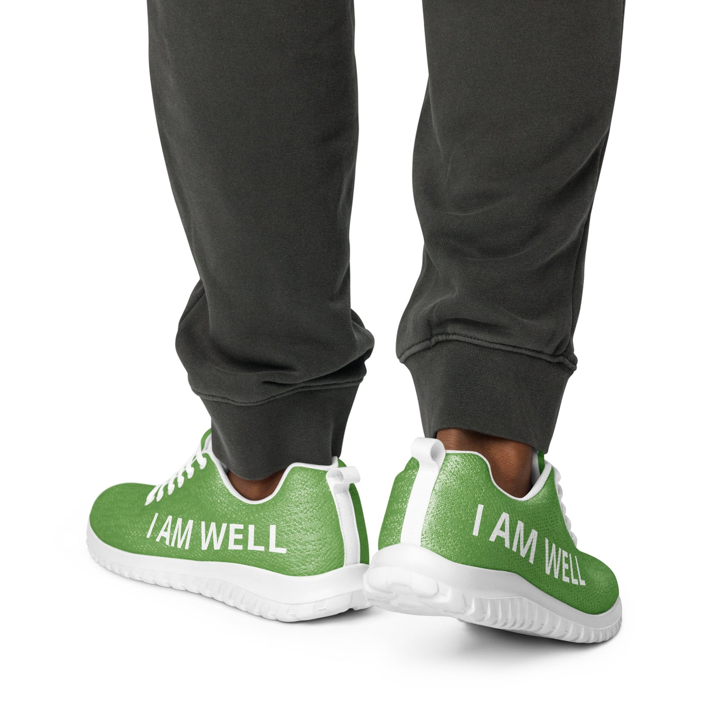 I AM WELL Men’s Athletic Shoes - Green w/ White Logo