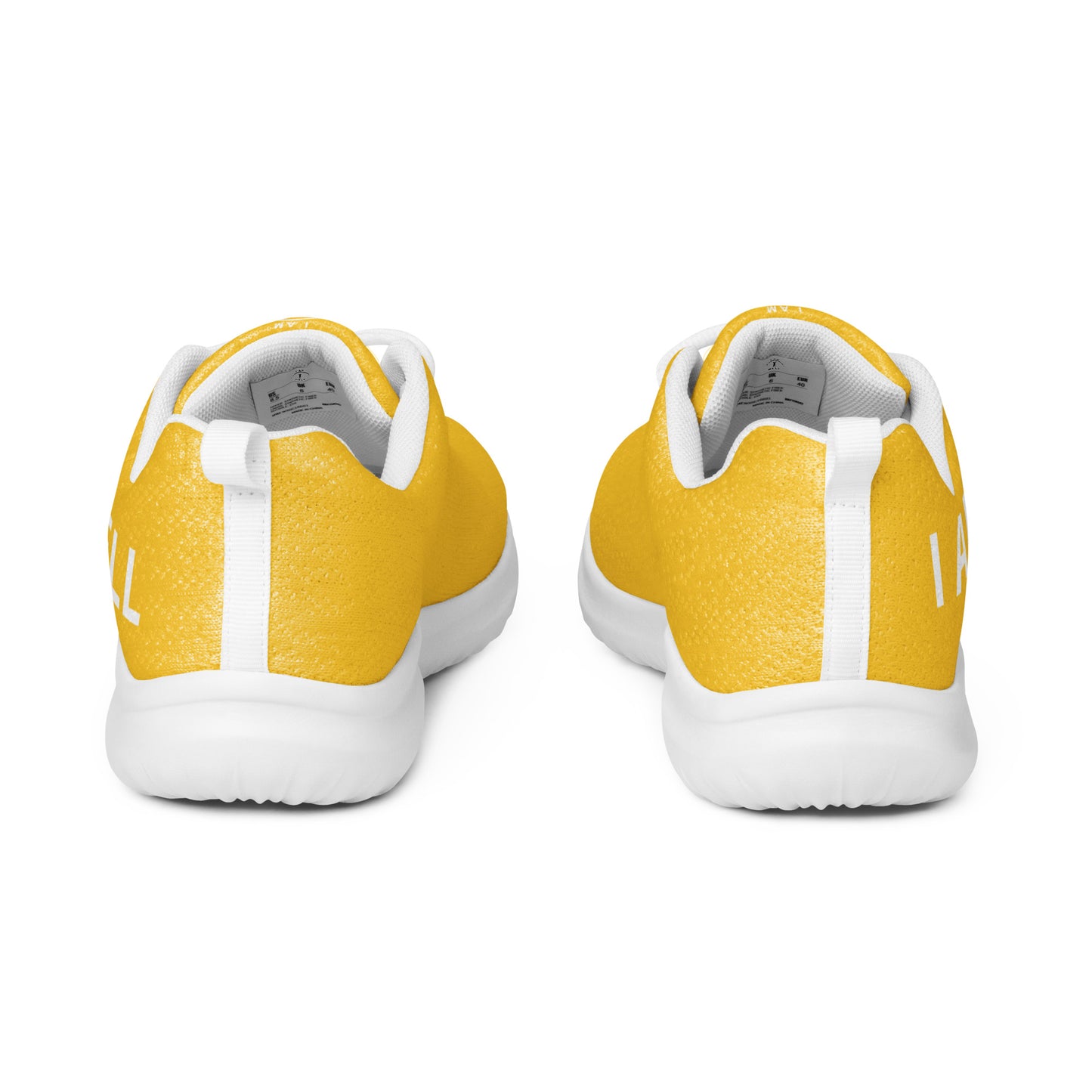 I AM WELL Men’s Athletic Shoes - Yellow w/ White Logo