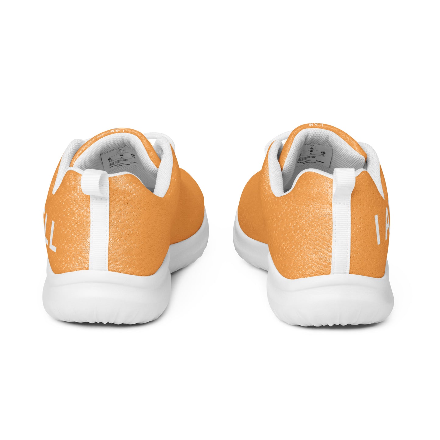 I AM WELL Men’s Athletic Shoes - Orange w/ White Logo