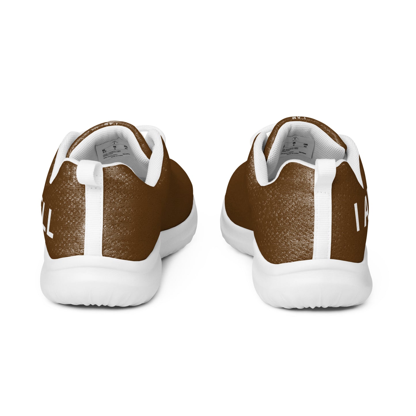 I AM WELL Men’s Athletic Shoes - Brown w/ White Logo