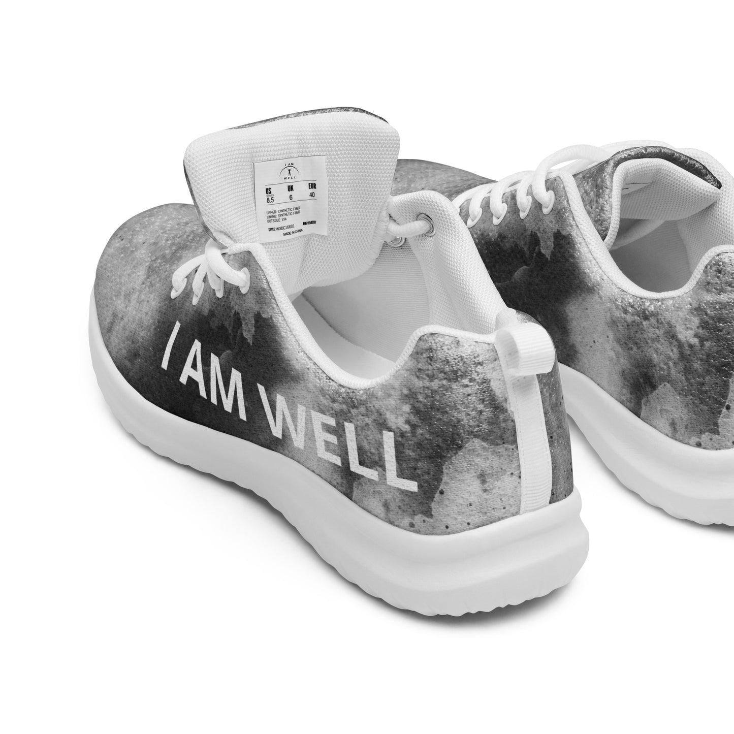 I AM WELL Men’s Athletic Shoes - Smoke w/ White Logo