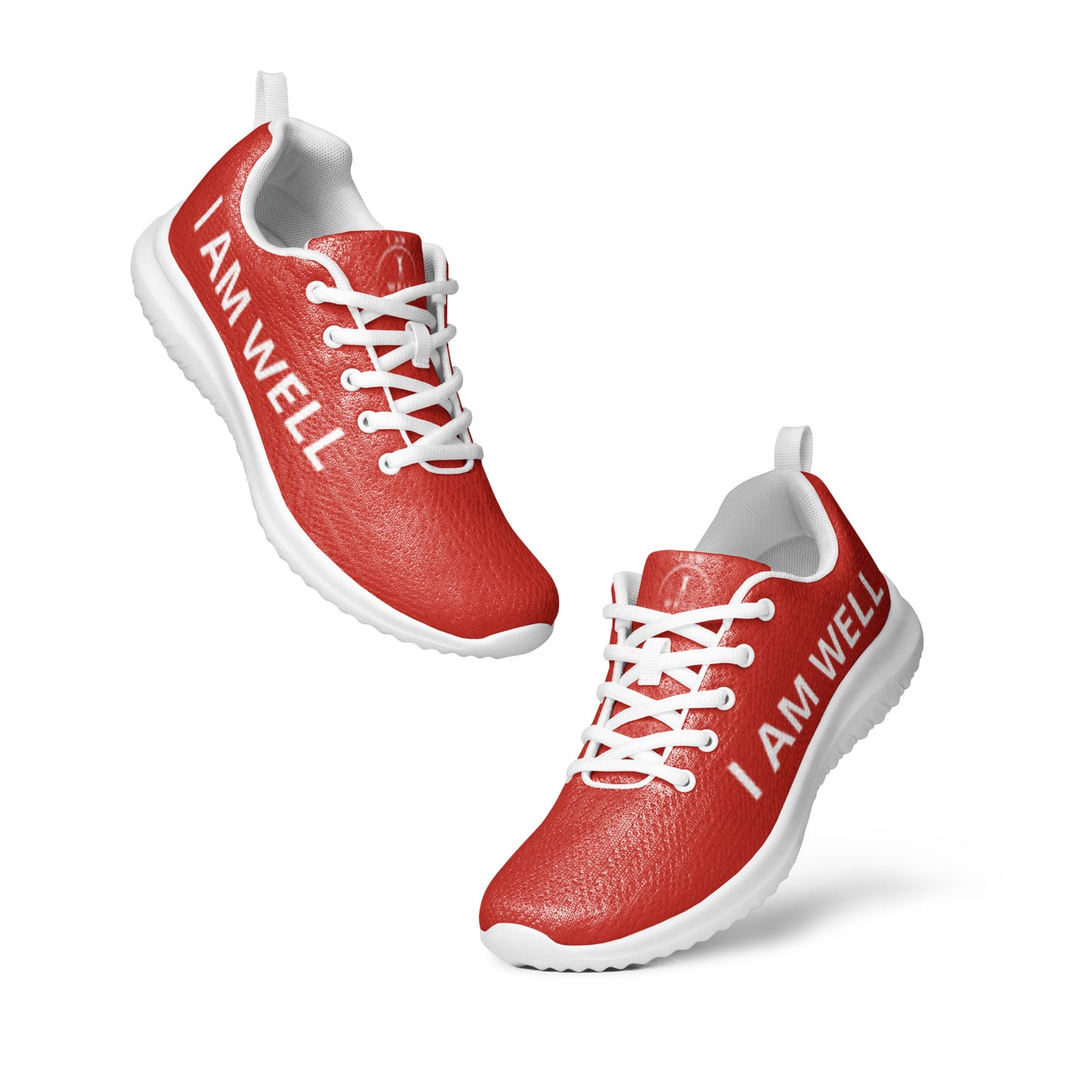 I AM WELL Men’s Athletic Shoes - Red w/ White Logo