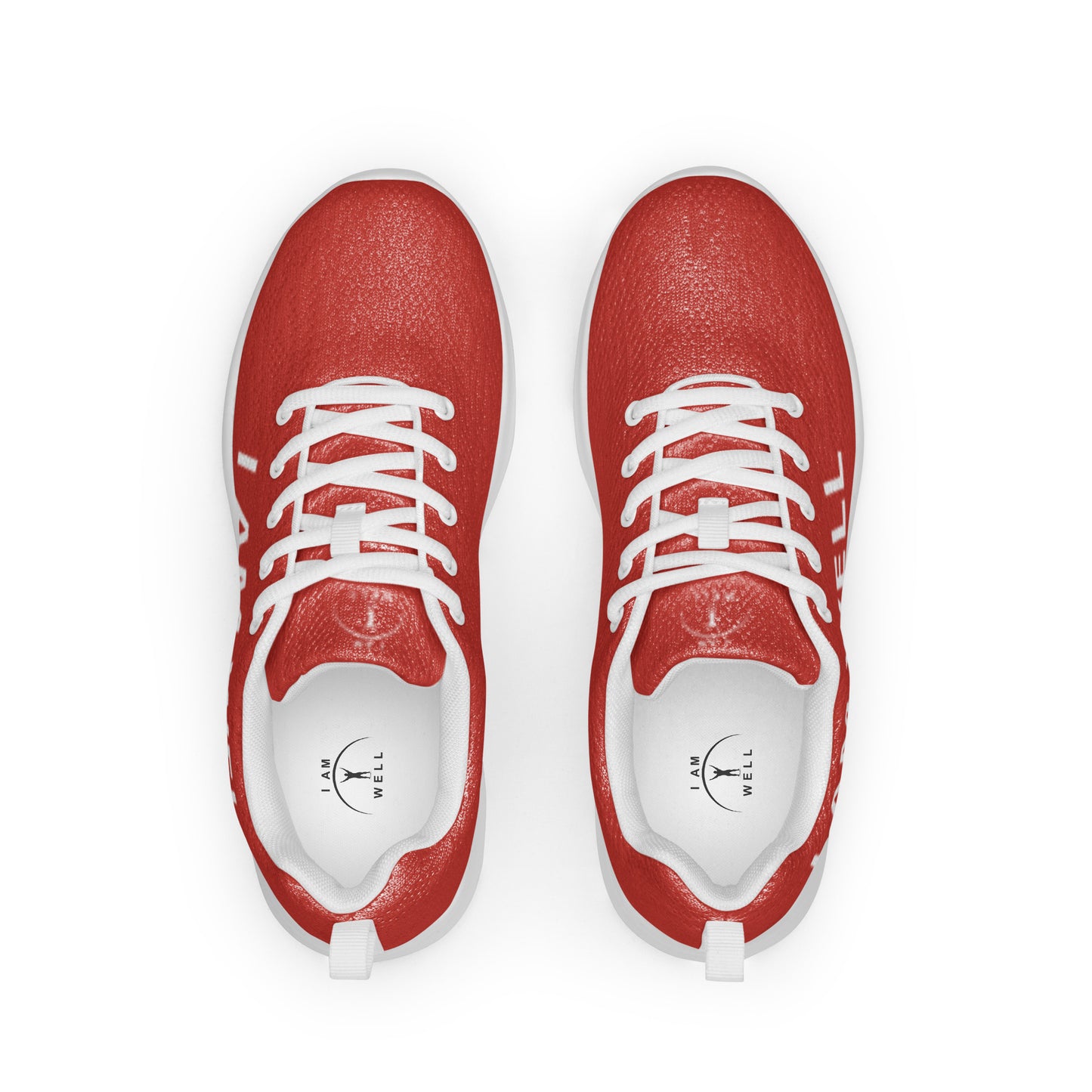 I AM WELL Men’s Athletic Shoes - Red w/ White Logo