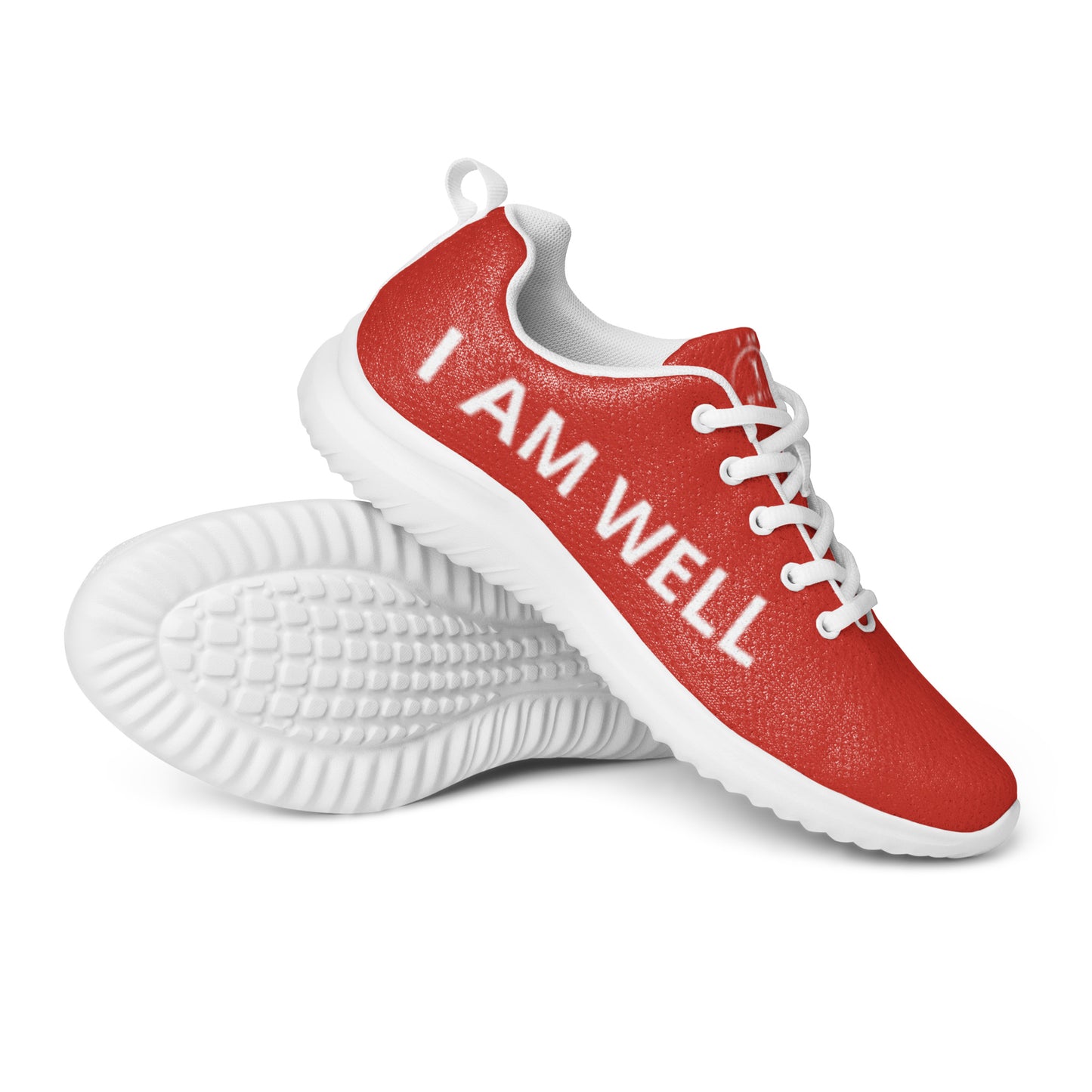 I AM WELL Men’s Athletic Shoes - Red w/ White Logo