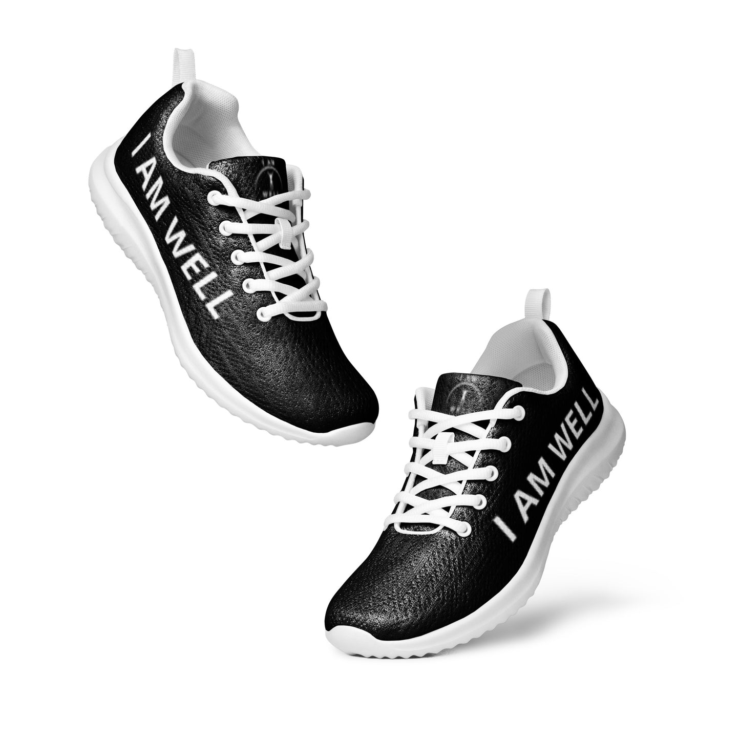 I AM WELL Men’s Athletic Shoes - Black w/ White Logo