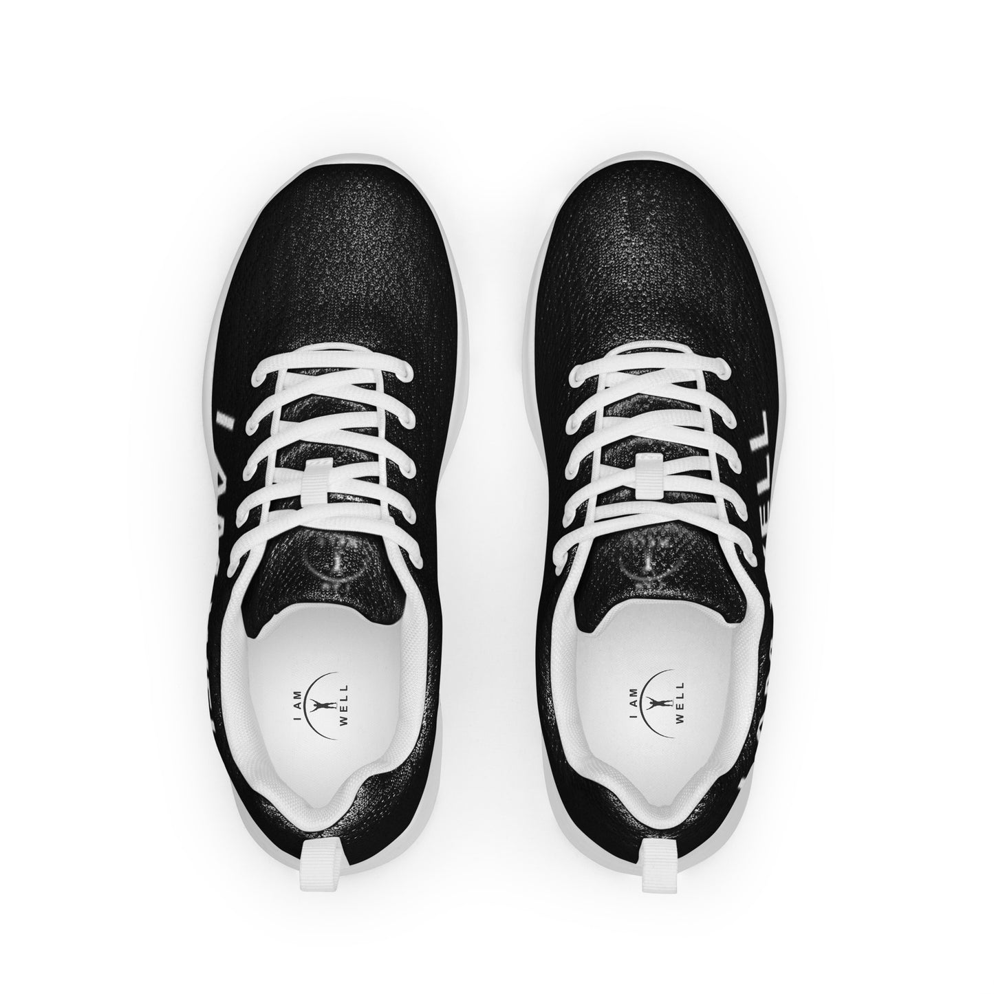 I AM WELL Men’s Athletic Shoes - Black w/ White Logo