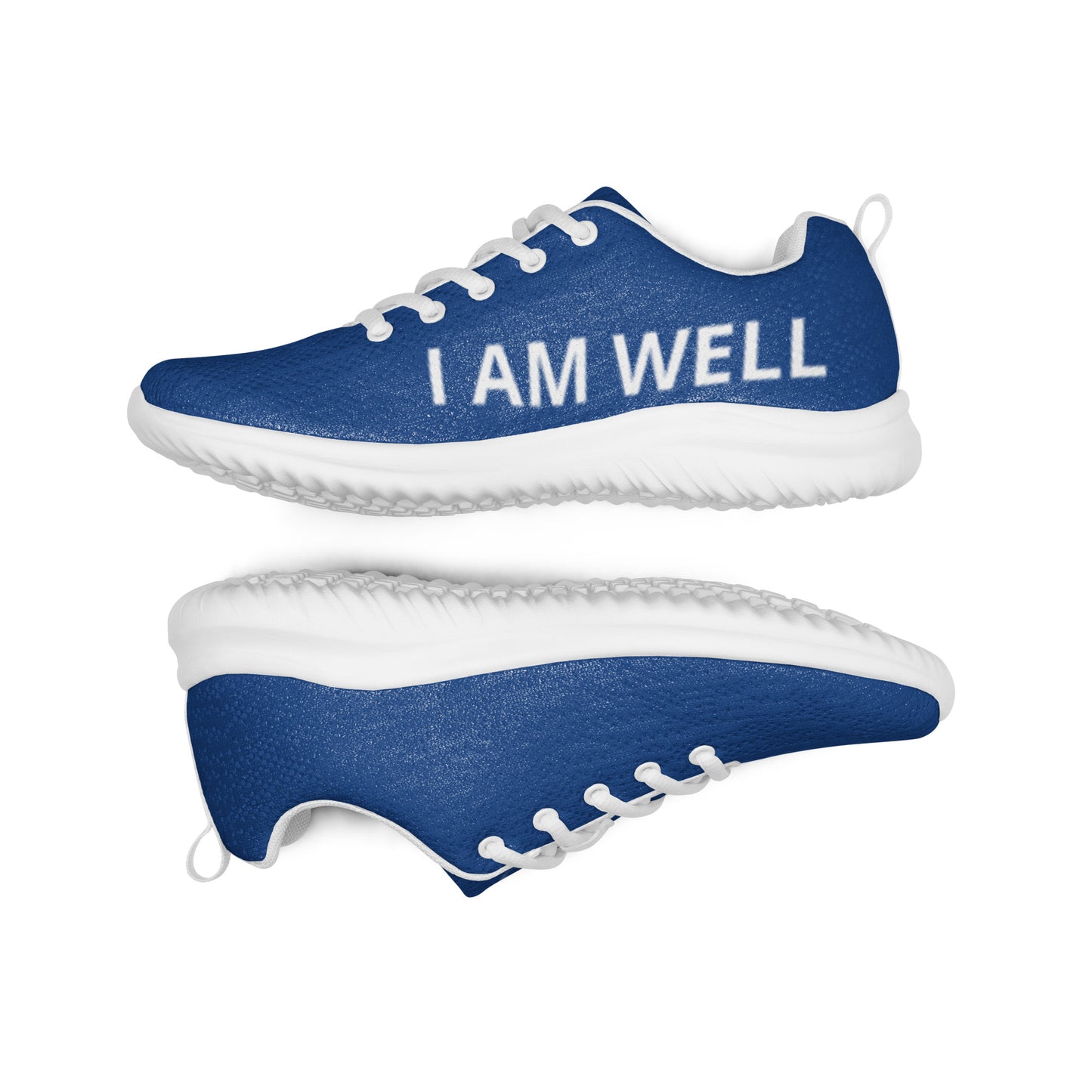 I AM WELL Men’s Athletic Shoes - Blue w/ White Logo