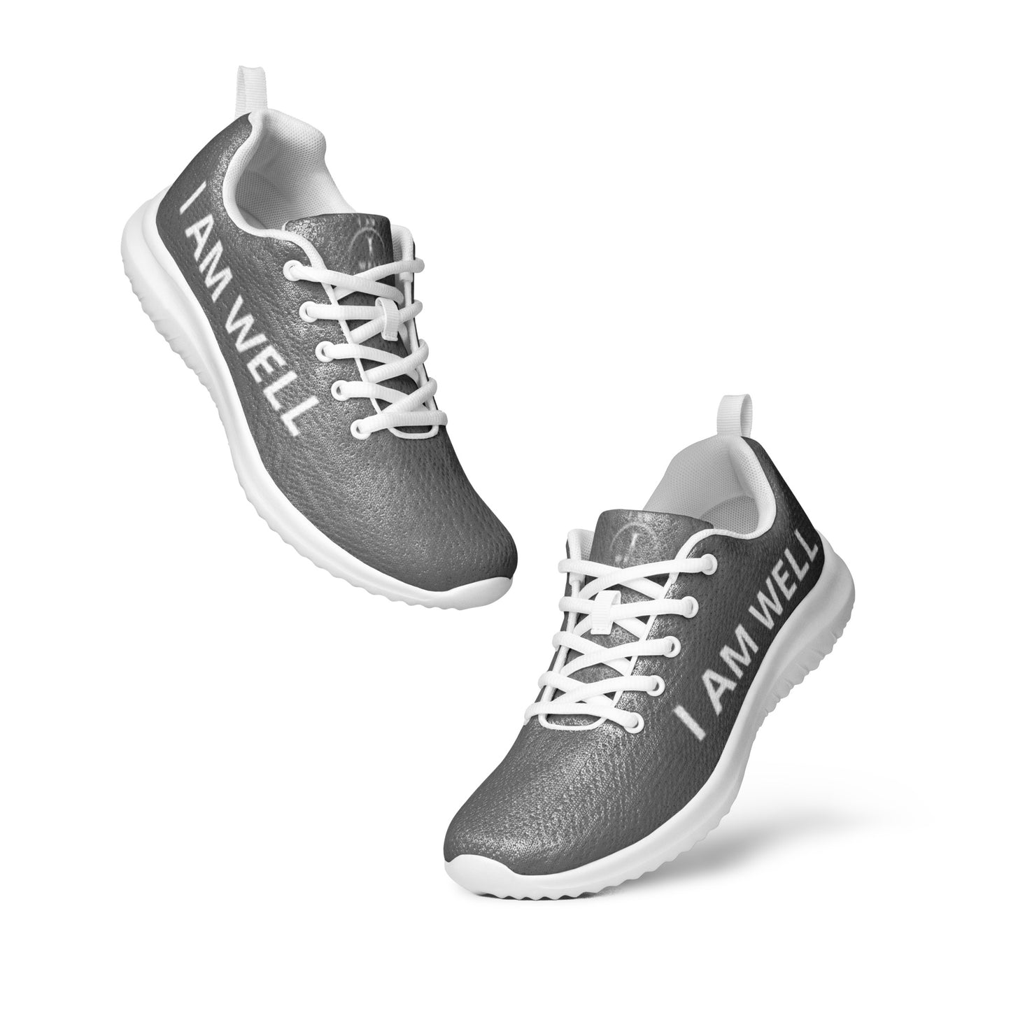 I AM WELL Men’s Athletic Shoes - Dark Grey w/ White Logo