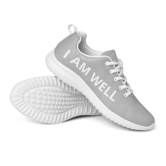 I AM WELL Men’s Athletic Shoes - Light Grey w/ White Logo