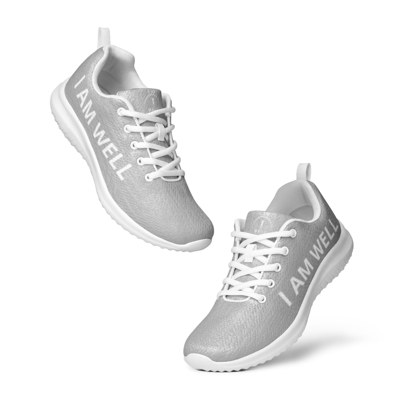 I AM WELL Men’s Athletic Shoes - Light Grey w/ White Logo