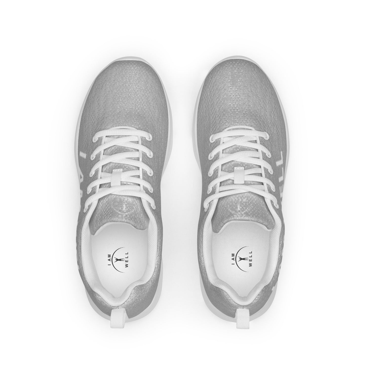 I AM WELL Men’s Athletic Shoes - Light Grey w/ White Logo