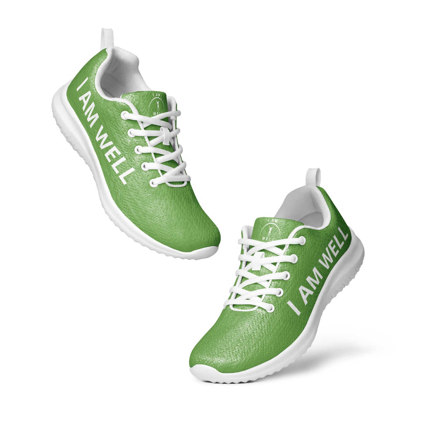 I AM WELL Men’s Athletic Shoes - Green w/ White Logo