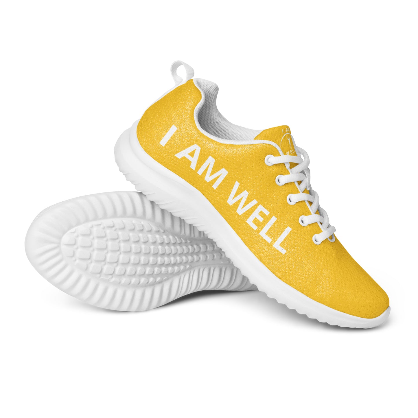 I AM WELL Men’s Athletic Shoes - Yellow w/ White Logo