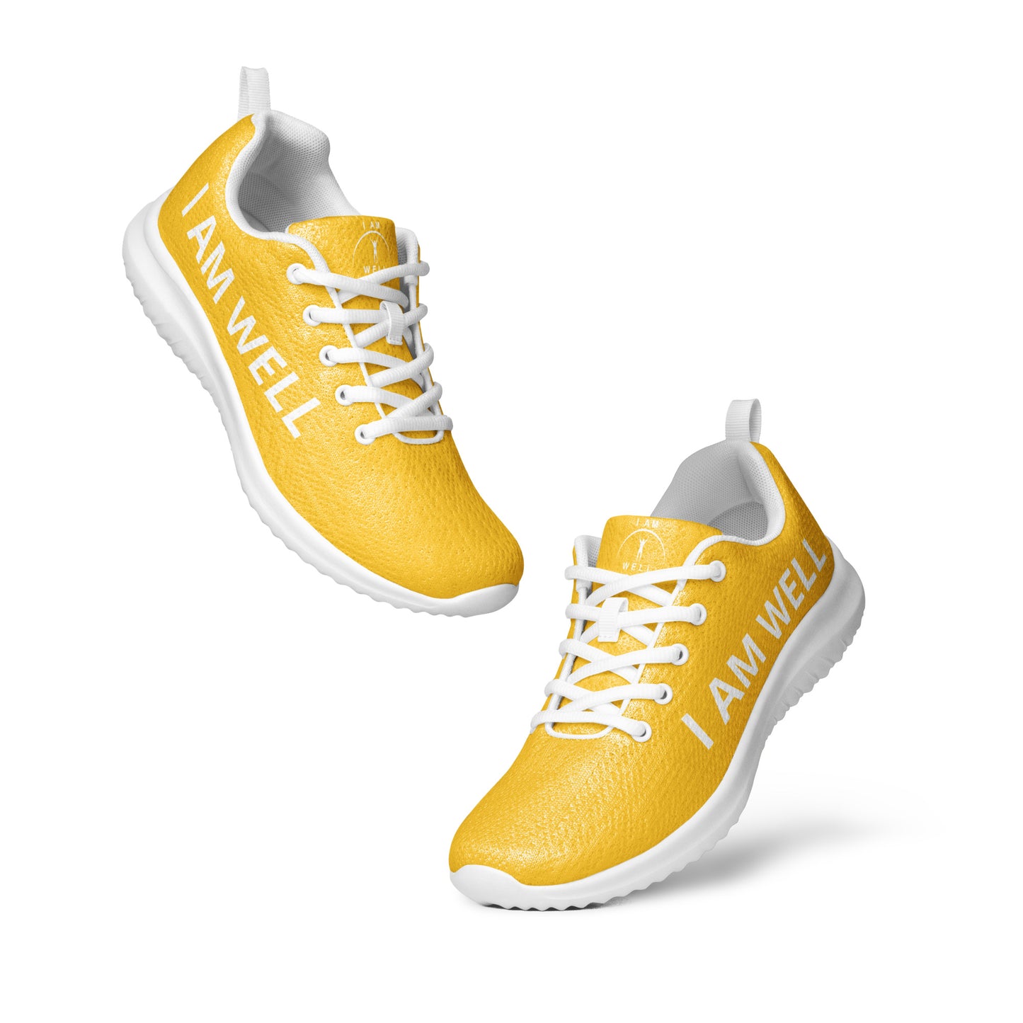 I AM WELL Men’s Athletic Shoes - Yellow w/ White Logo