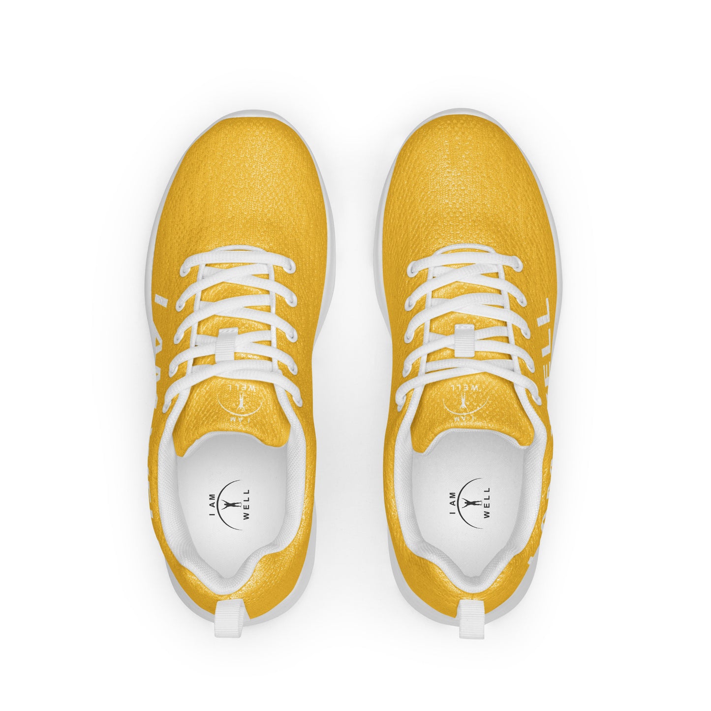 I AM WELL Men’s Athletic Shoes - Yellow w/ White Logo