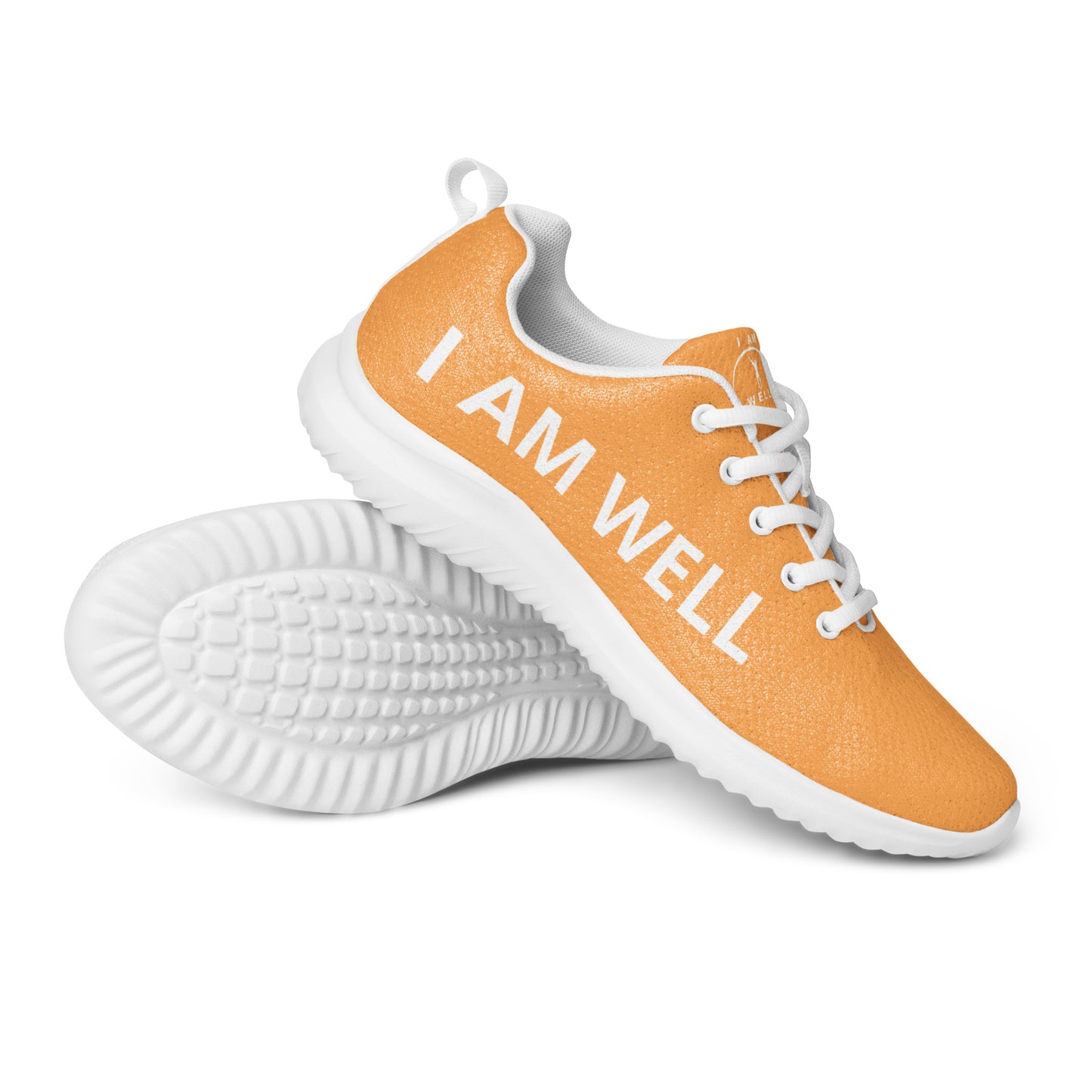 I AM WELL Men’s Athletic Shoes - Orange w/ White Logo