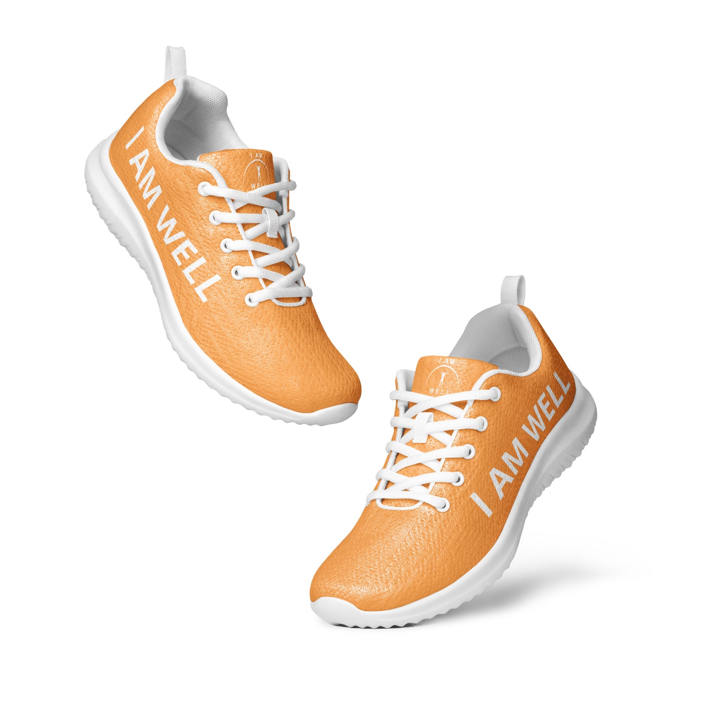 I AM WELL Men’s Athletic Shoes - Orange w/ White Logo