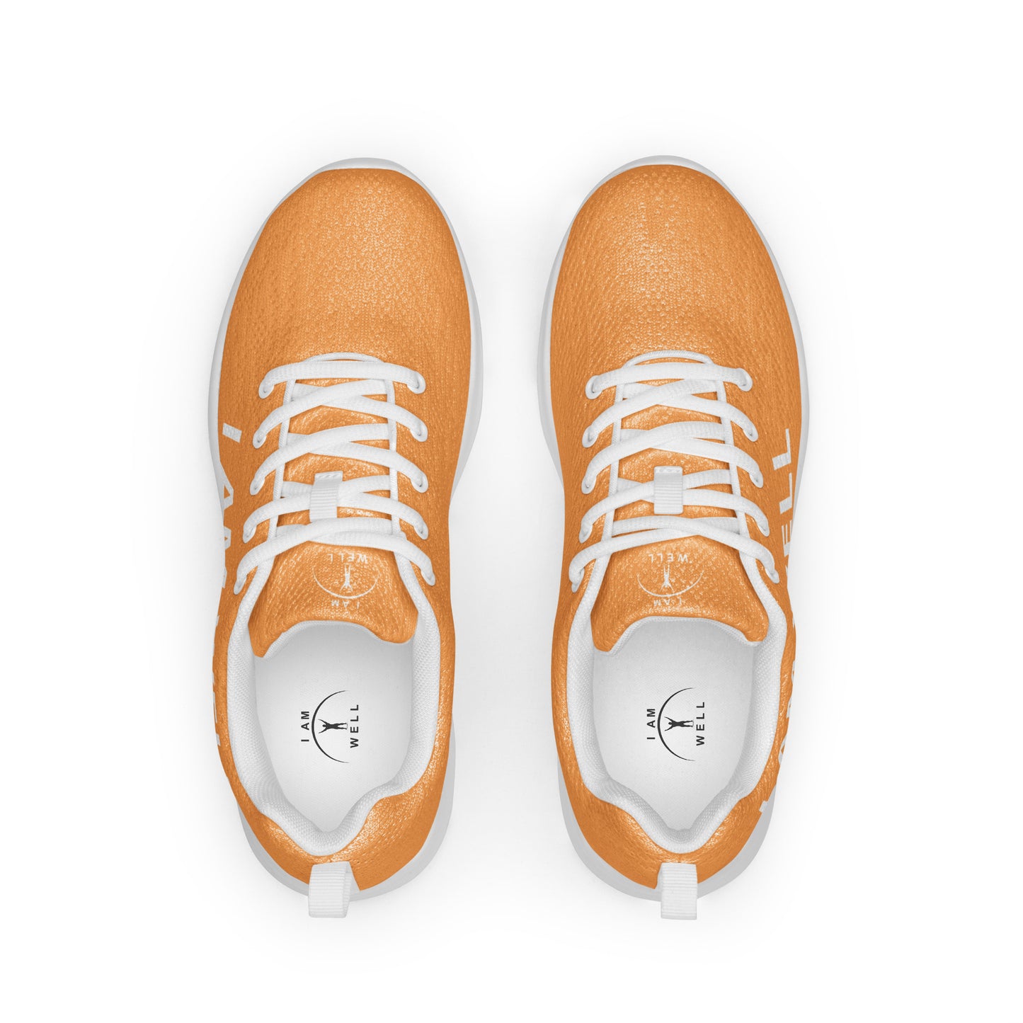 I AM WELL Men’s Athletic Shoes - Orange w/ White Logo