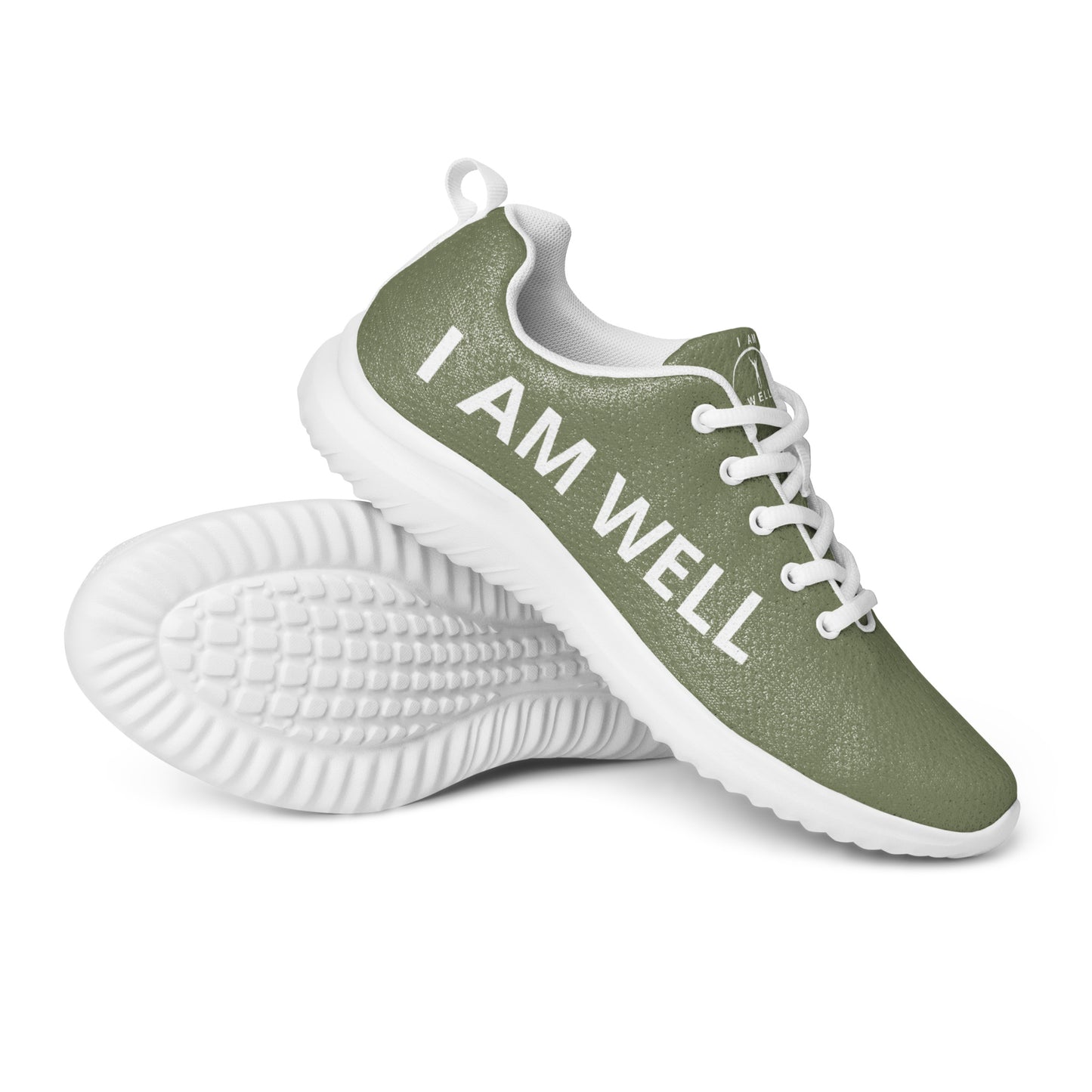 I AM WELL Men’s Athletic Shoes - OD Green w/ White Logo