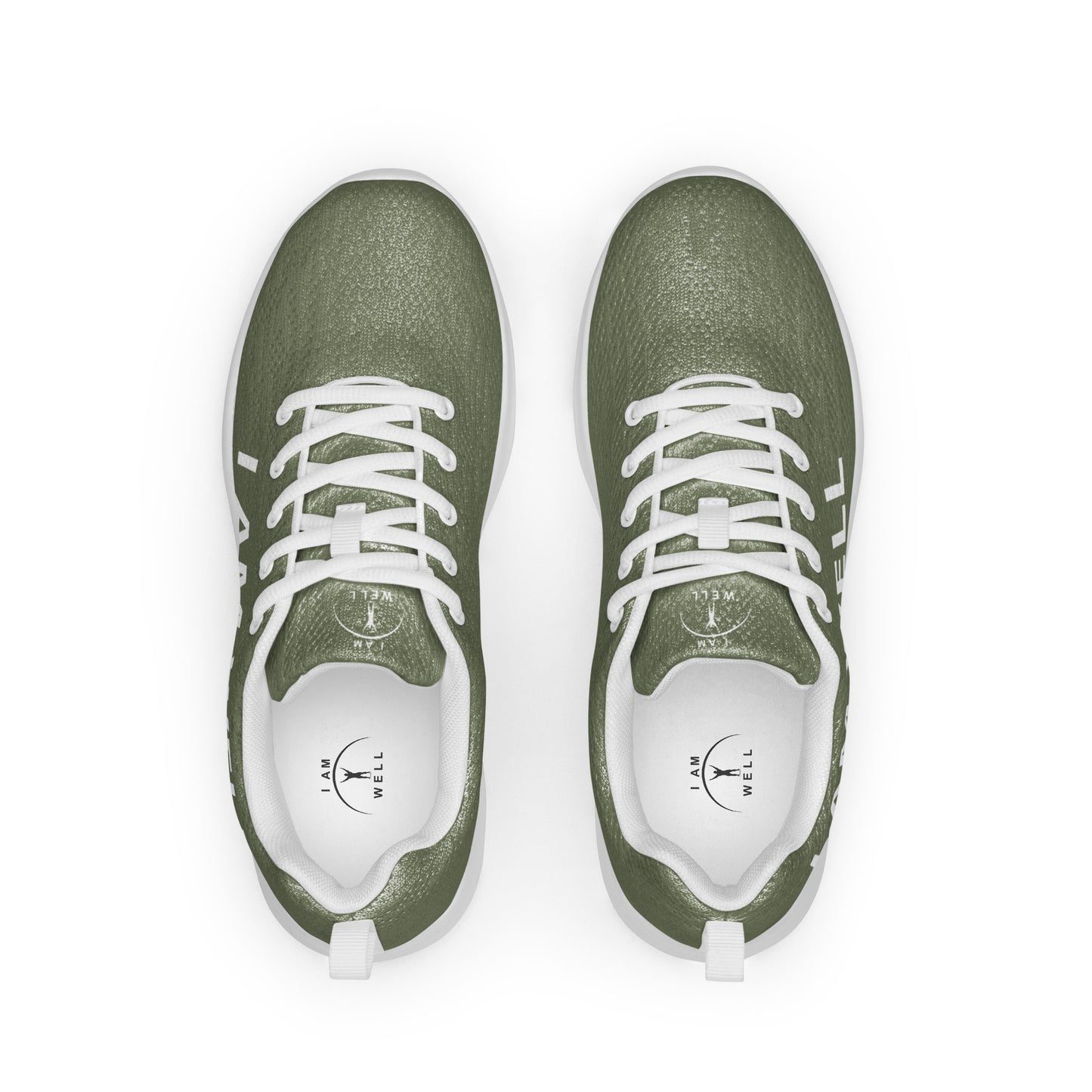 I AM WELL Men’s Athletic Shoes - OD Green w/ White Logo