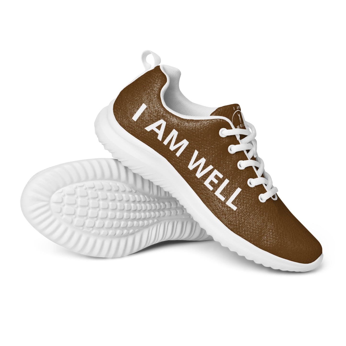 I AM WELL Men’s Athletic Shoes - Brown w/ White Logo