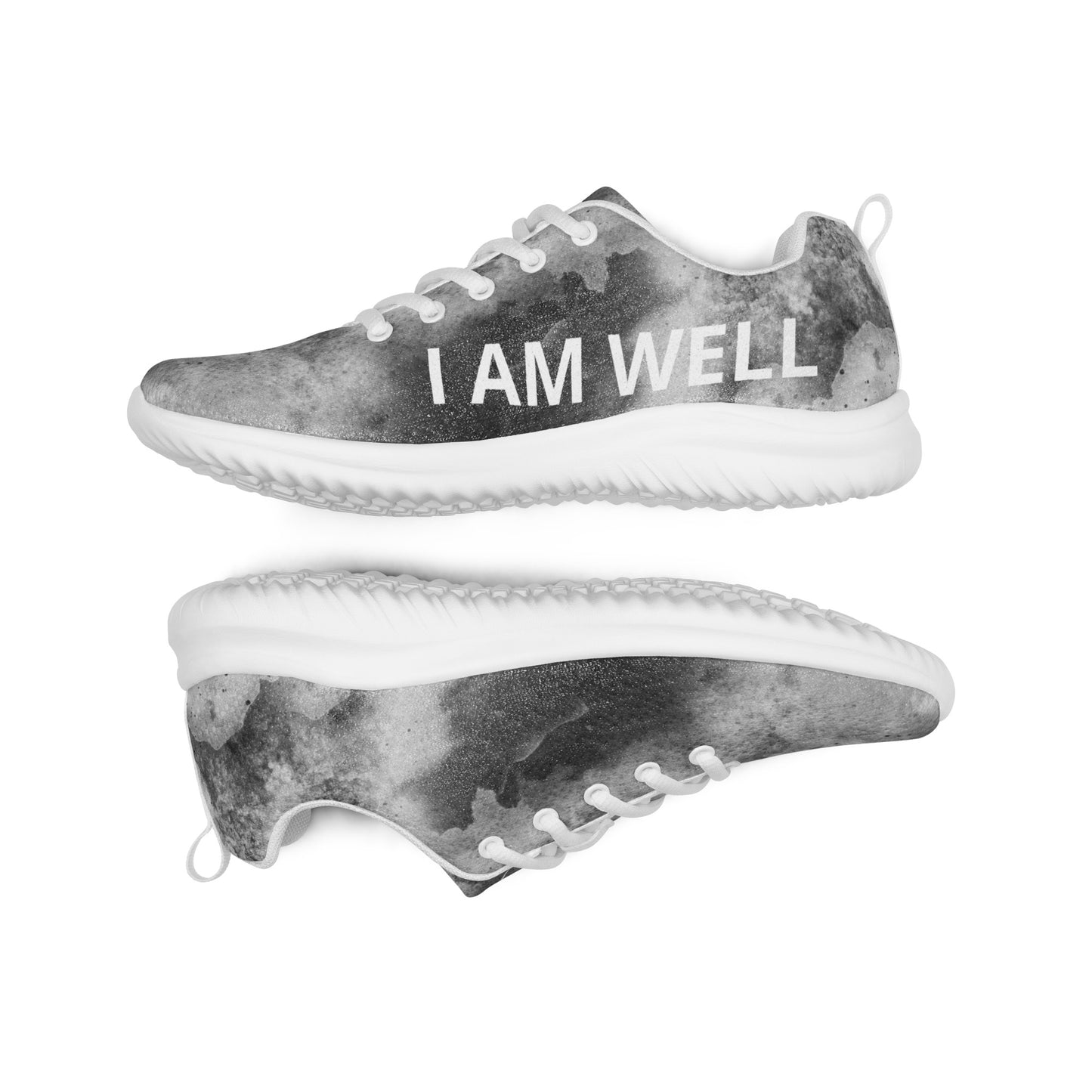 I AM WELL Men’s Athletic Shoes - Smoke w/ White Logo