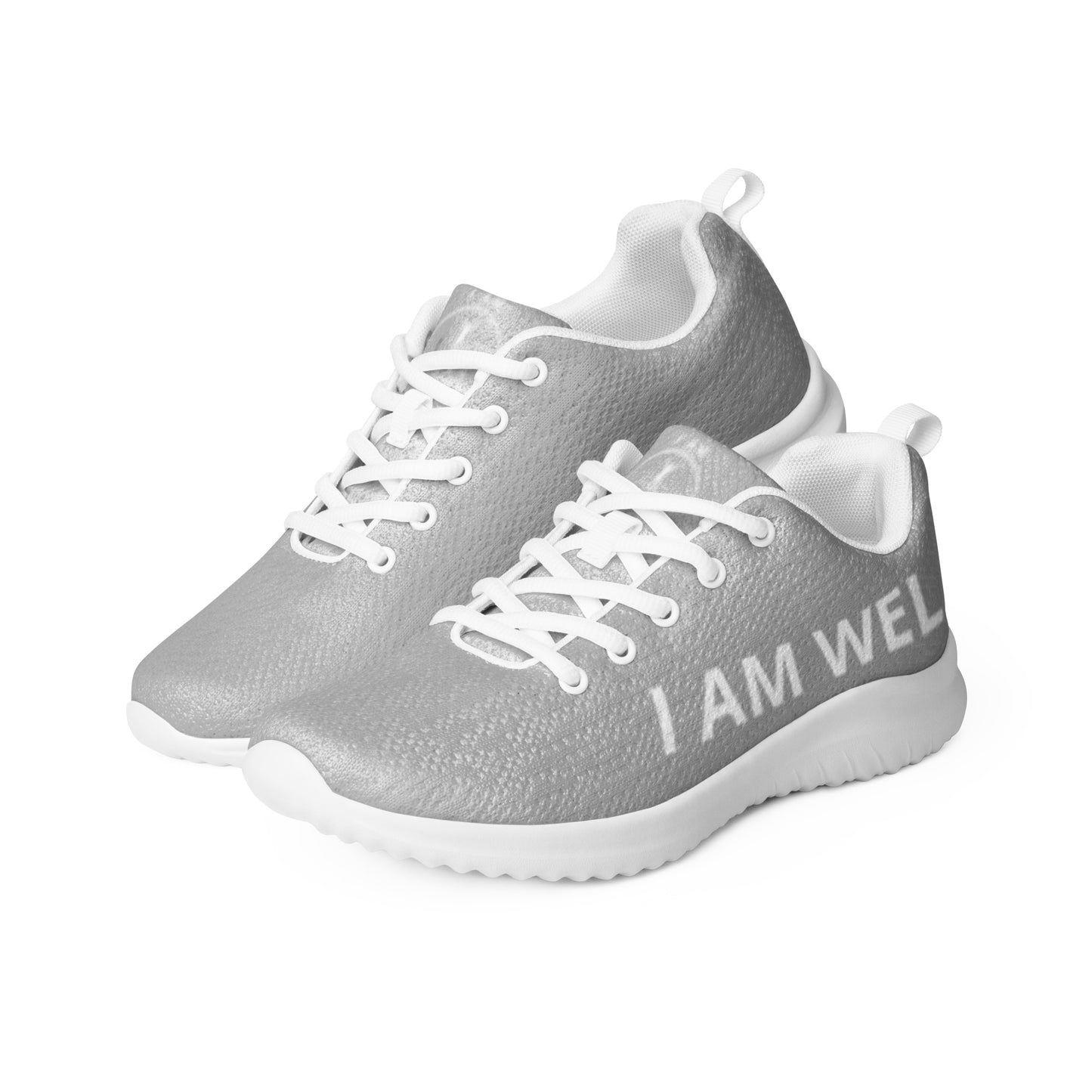 I AM WELL Men’s Athletic Shoes - Light Grey w/ White Logo