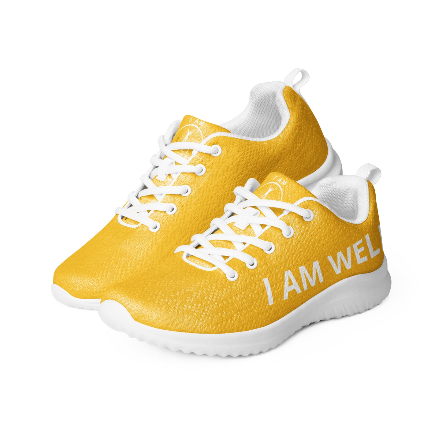 I AM WELL Men’s Athletic Shoes - Yellow w/ White Logo