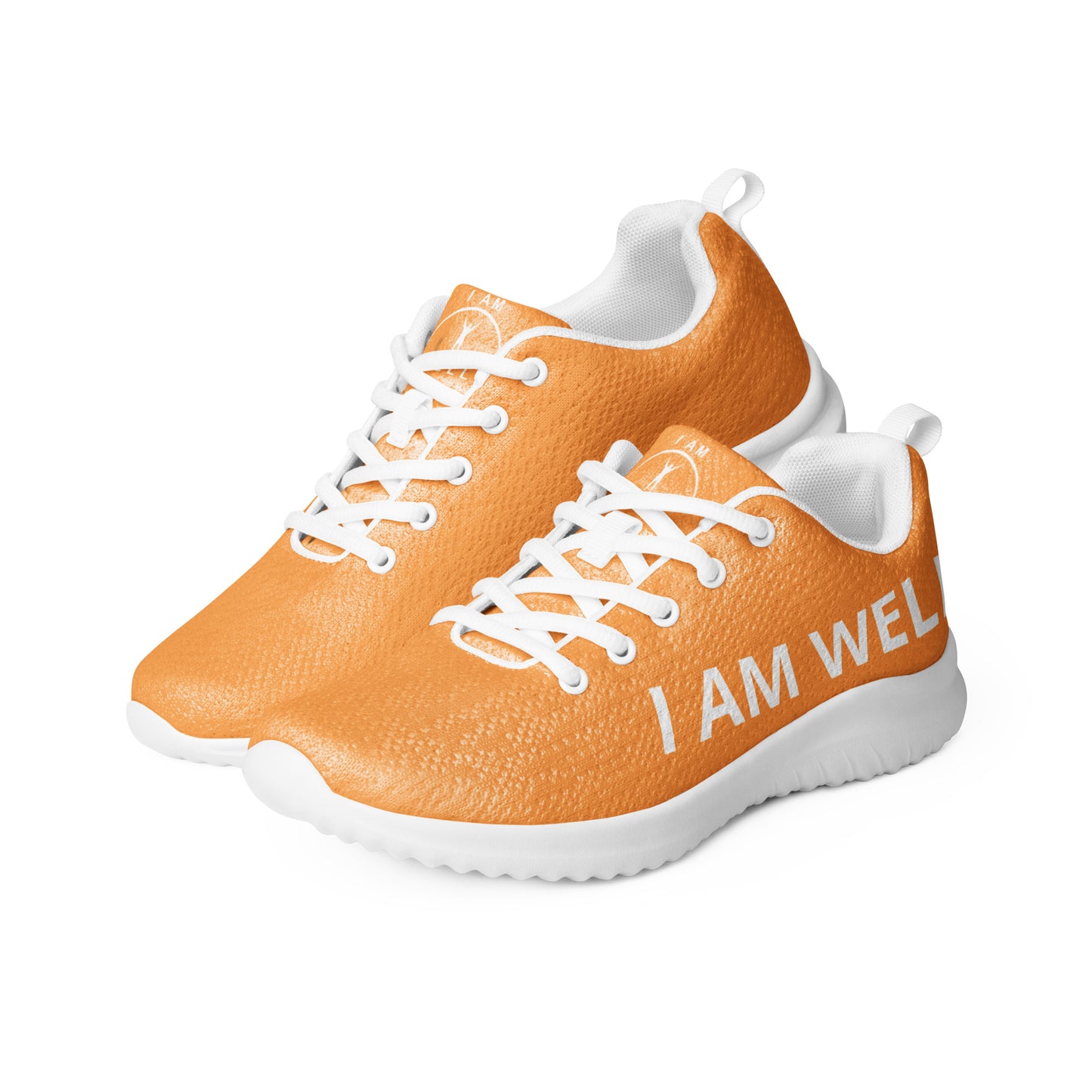 I AM WELL Men’s Athletic Shoes - Orange w/ White Logo