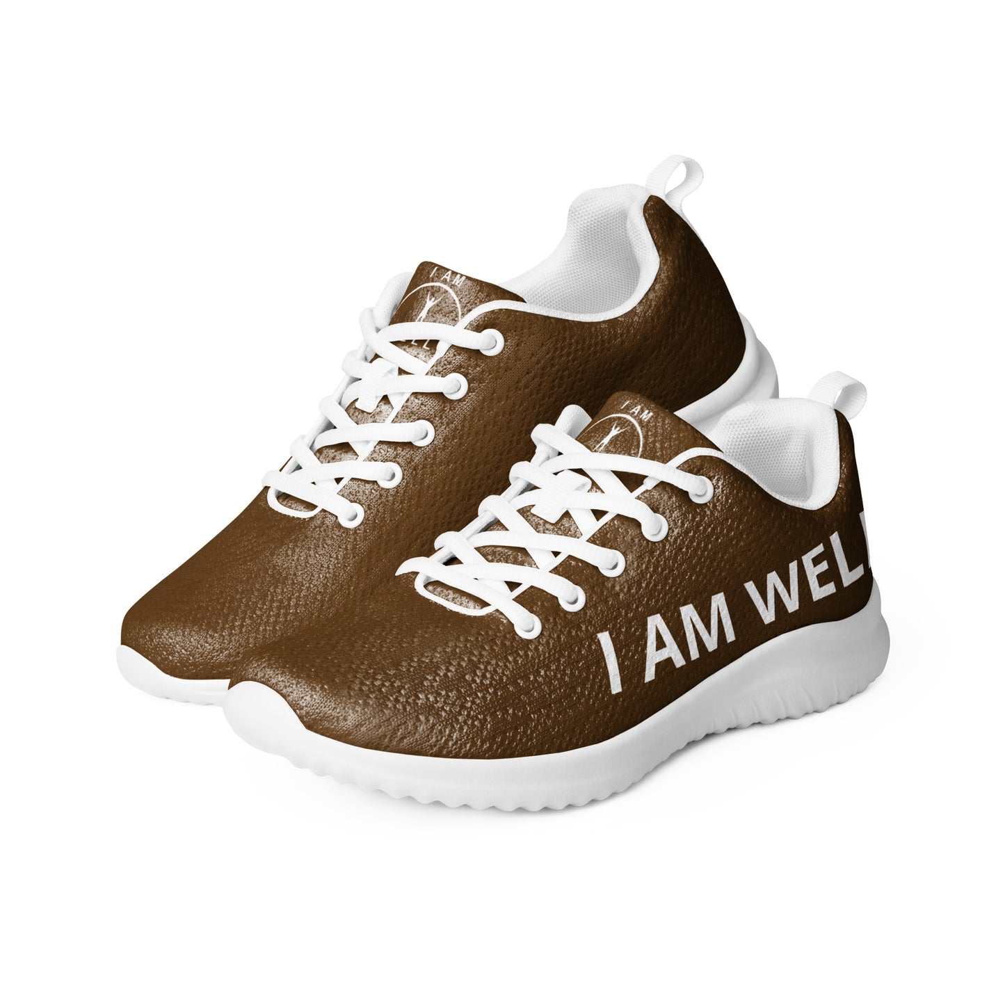 I AM WELL Men’s Athletic Shoes - Brown w/ White Logo