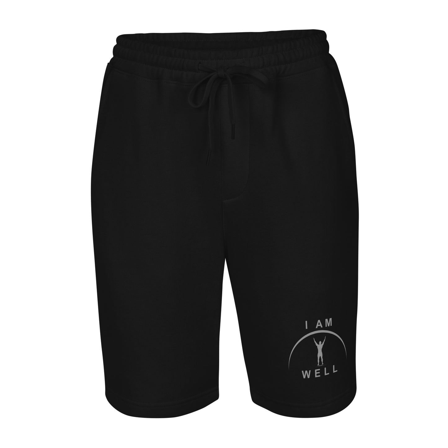 I AM WELL Men's Fleece Shorts - Grey Logo - (multiple color options)