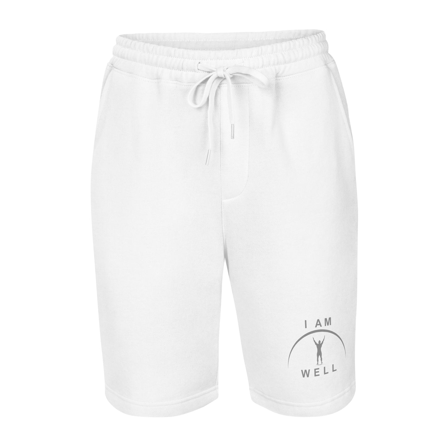 I AM WELL Men's Fleece Shorts - Grey Logo - (multiple color options)