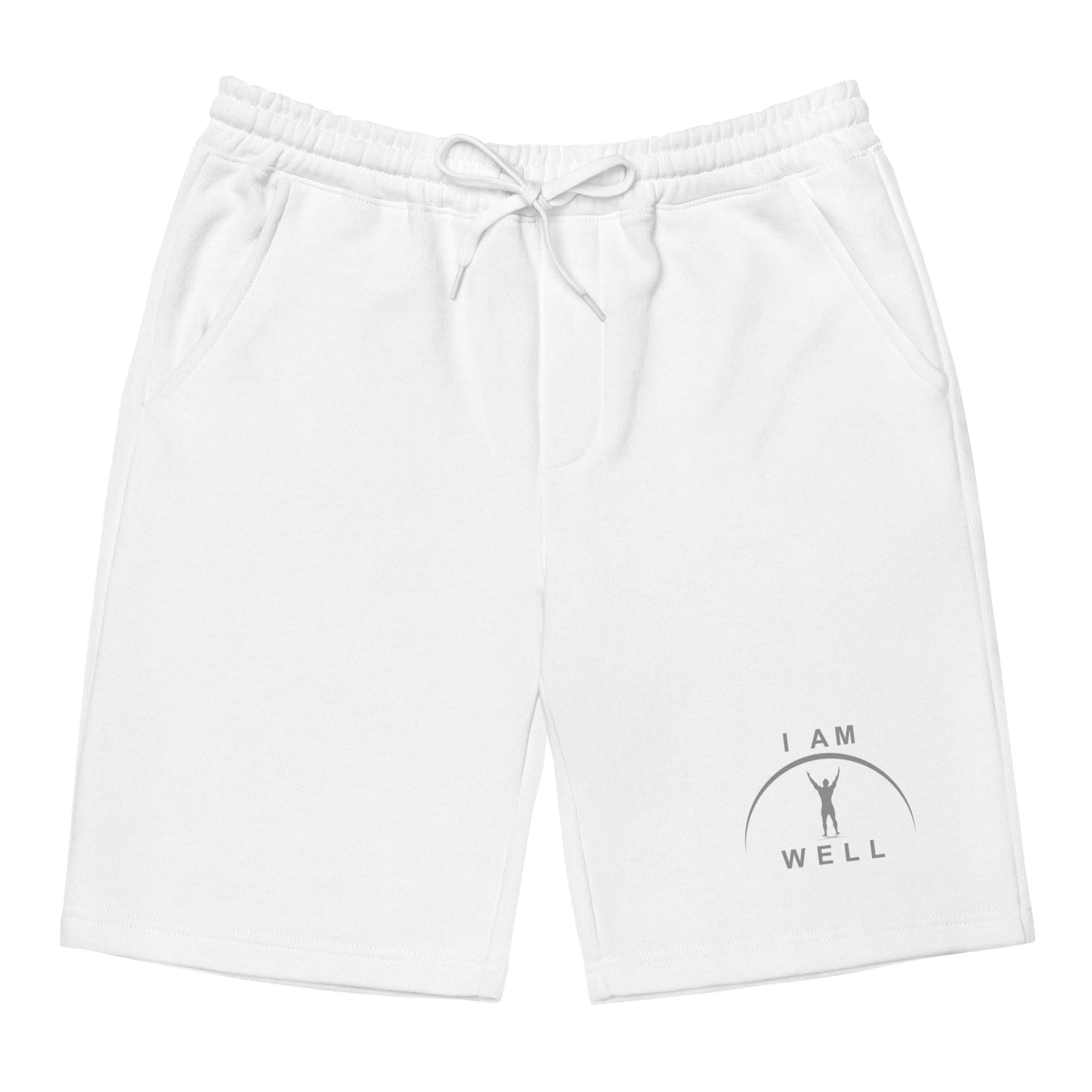 I AM WELL Men's Fleece Shorts - Grey Logo - (multiple color options)