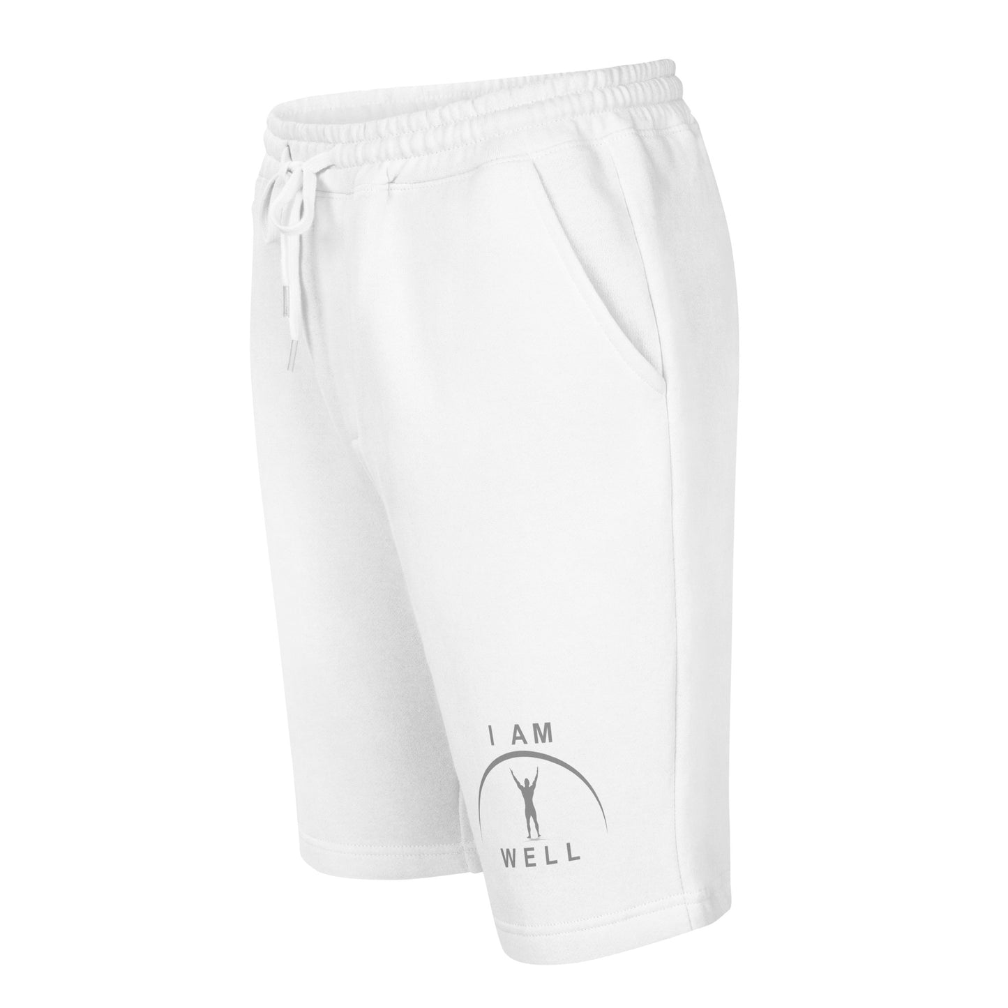 I AM WELL Men's Fleece Shorts - Grey Logo - (multiple color options)