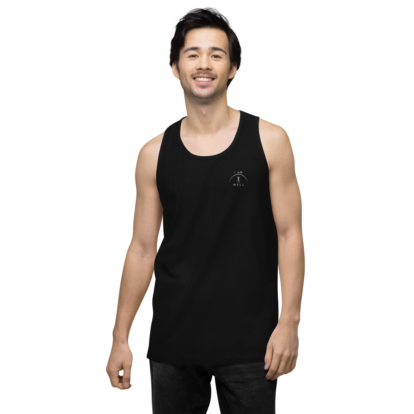 I AM Well Men’s Premium 100% Organic Cotton Tank Top w/ Grey Logo - (multiple color options)